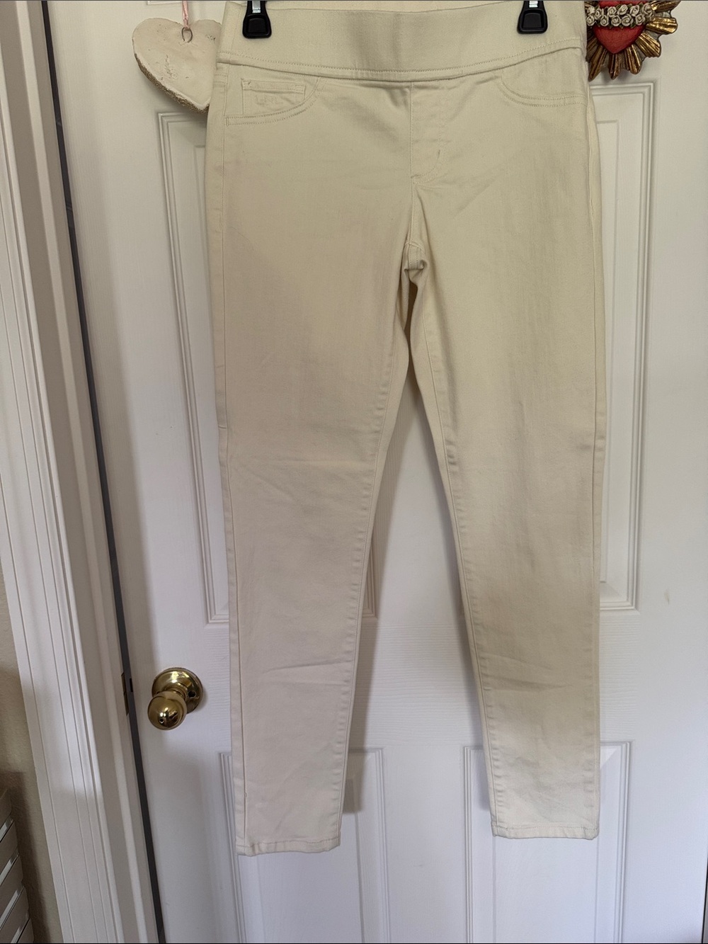 Ralph Lauren Cream Skinny Stretch Jeans